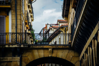 Low angle view of building against sky