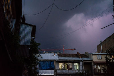 Low angle view of buildings against sky