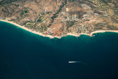 Aerial view of island