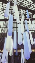 Low angle view of clothes hanging