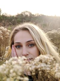 Portrait of beautiful woman