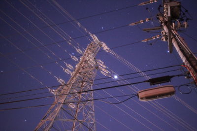 Low angle view of power lines