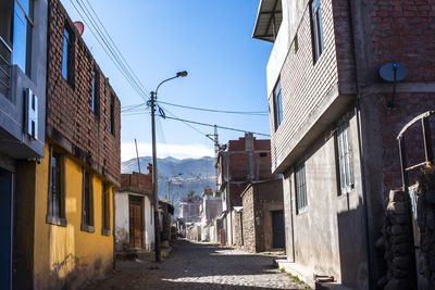 Street amidst buildings in city