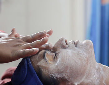 Close-up of hand with hands