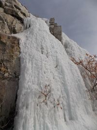 Scenic view of snow covered landscape