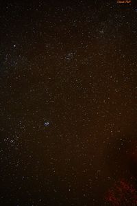 Low angle view of starry sky