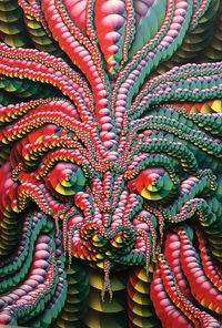 Full frame shot of multi colored sculpture