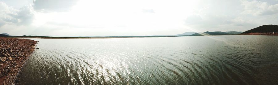Panoramic view of sea against sky