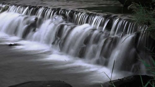 Scenic view of waterfall