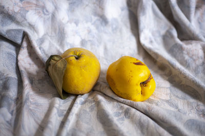 Close-up of fruits on table