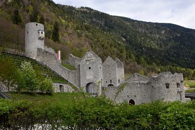 Low angle view of old ruins