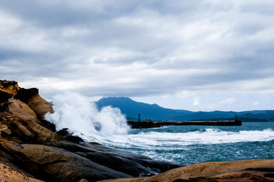 Scenic view of sea against sky