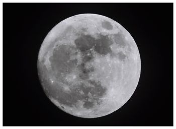 Close-up of moon against sky at night