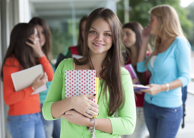 Portrait of a smiling young woman