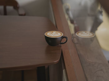 Close-up of coffee on table