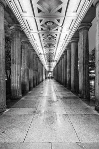 View of empty corridor