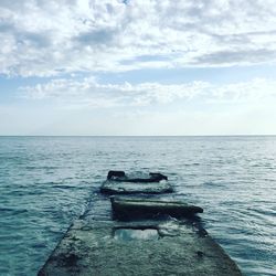 Scenic view of sea against sky