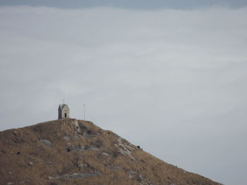 Low angle view of mountain against sky