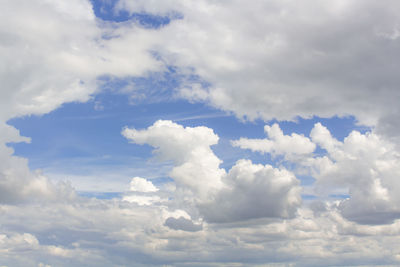 Low angle view of clouds in sky