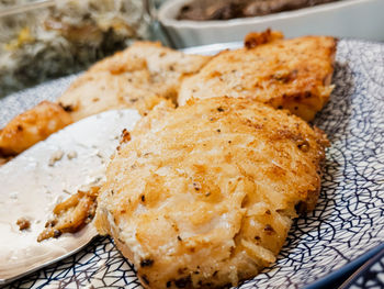Close-up of food in plate