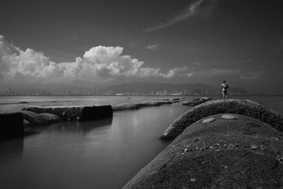 Scenic view of sea against sky