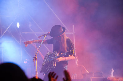 Crowd at music concert