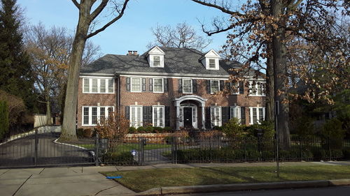 Exterior of historic building against sky