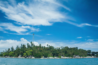 One of island in bangka belitung indonesia as called pulau lampu