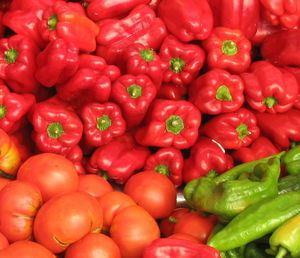 Full frame shot of tomatoes for sale