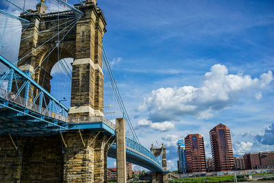 Low angle view of buildings against sky