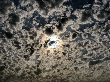 Low angle view of clouds in sky