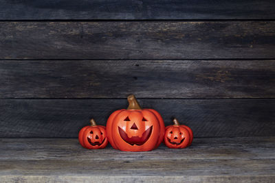 View of pumpkin on table