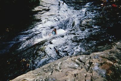 Rocks in water