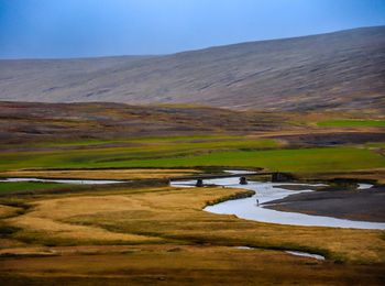 Scenic view of landscape against sky