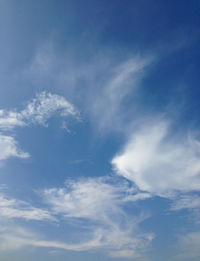 Low angle view of clouds in sky