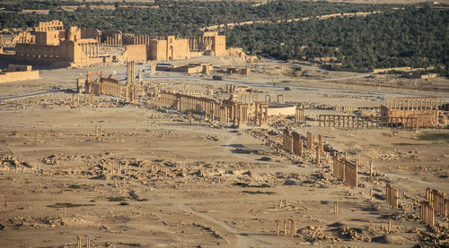 The ruins of the ancient city palmyra, syria