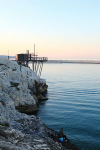 Idyllic view of sea against sky