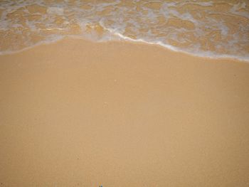 High angle view of beach