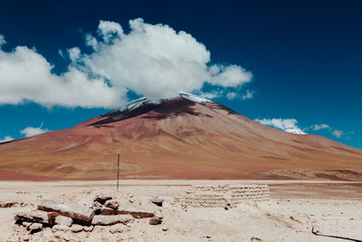 Scenic view of desert against sky