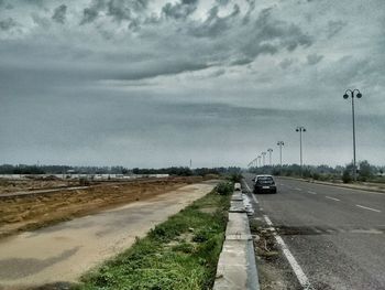 Road passing through landscape