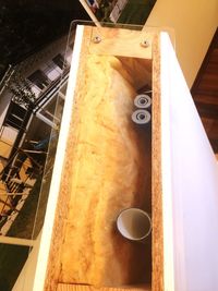 Close-up high angle view of lamp