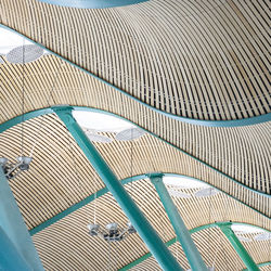 High angle view of modern building