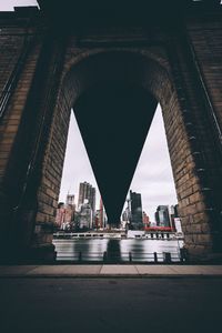City seen through bridge