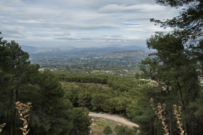 Scenic view of landscape against sky