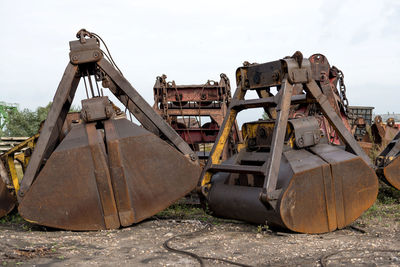 Old rusty metallic structure