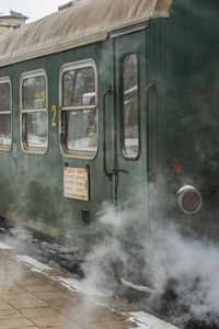 Train at railroad station