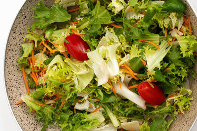 Close-up of salad in plate