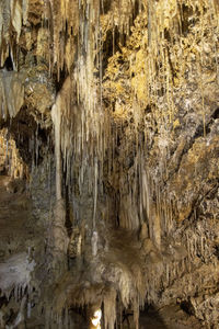 Low angle view of water in cave