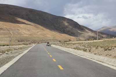 Road passing through mountain