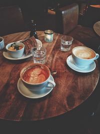 Coffee cup on table